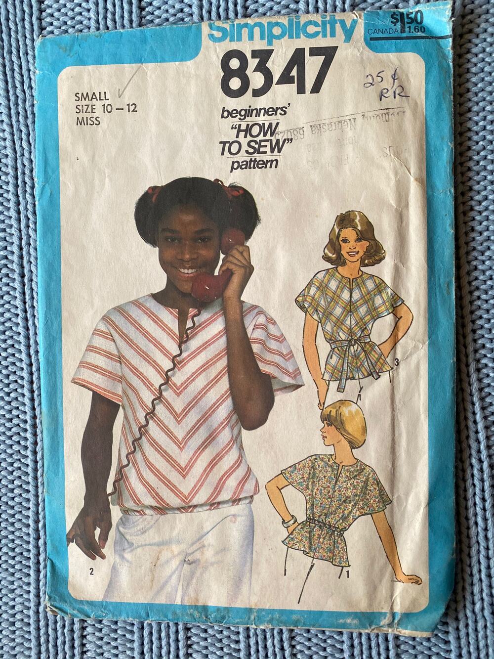 Simplicity Sewing pattern 8347 Girls top blouse